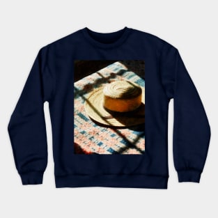 Fashion - Hat on Bed Crewneck Sweatshirt